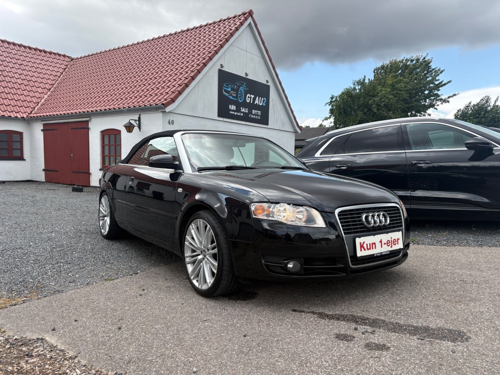 Sort Audi A4 fra 2008