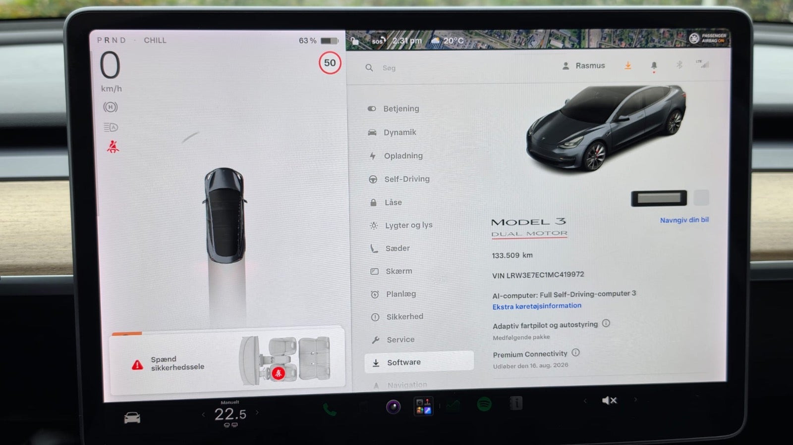 undefined Tesla Model 3 fra 2022
