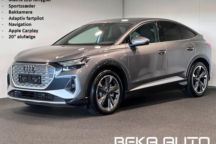 Grå Audi Q4 e-tron fra 2024