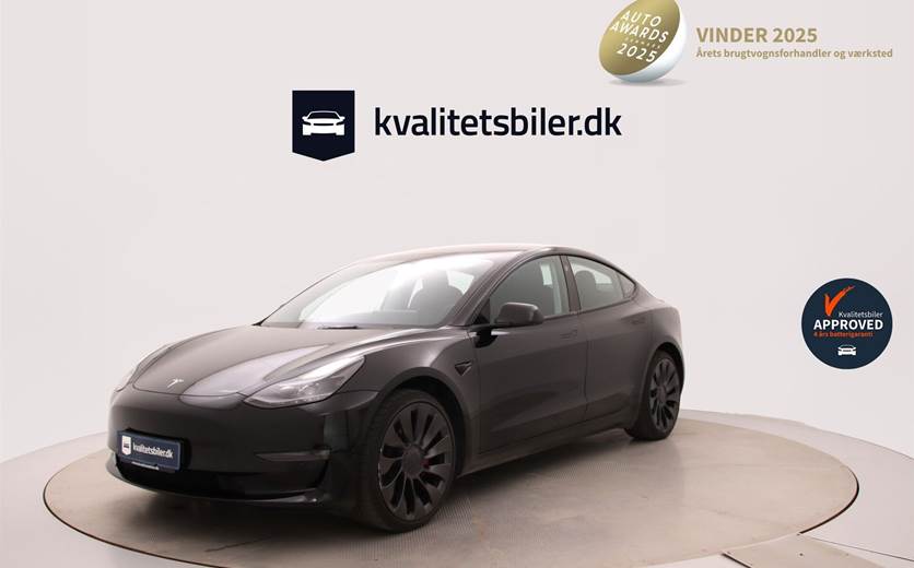 Tesla Model 3 EL Performance AWD 534HK Aut.
