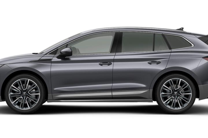 Grå Skoda Enyaq fra 2026