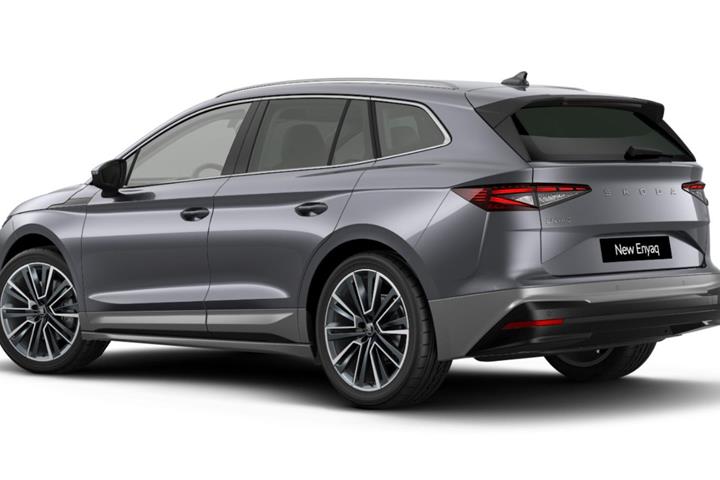 Grå Skoda Enyaq fra 2026