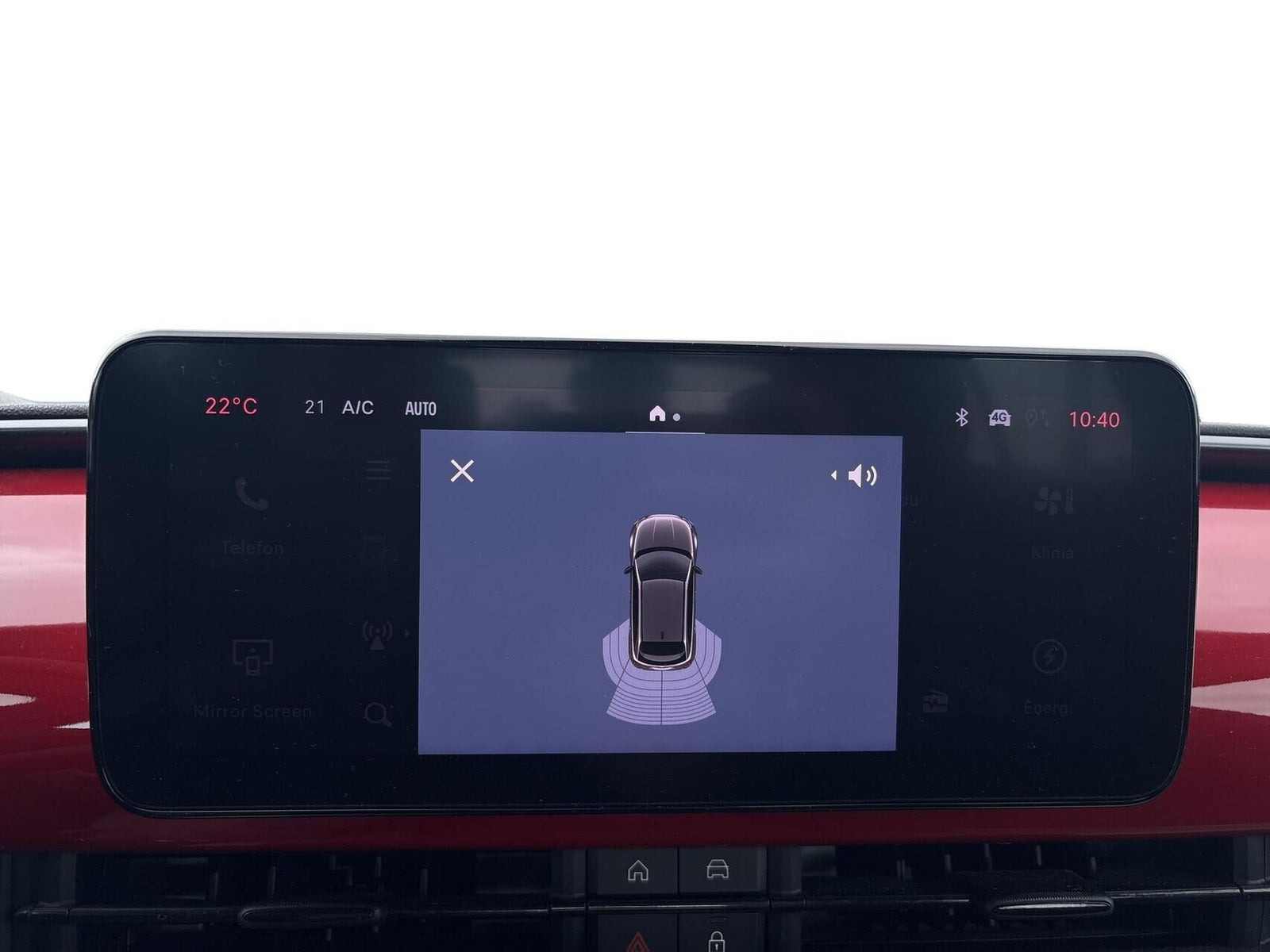 Rød Fiat 600e fra 2023