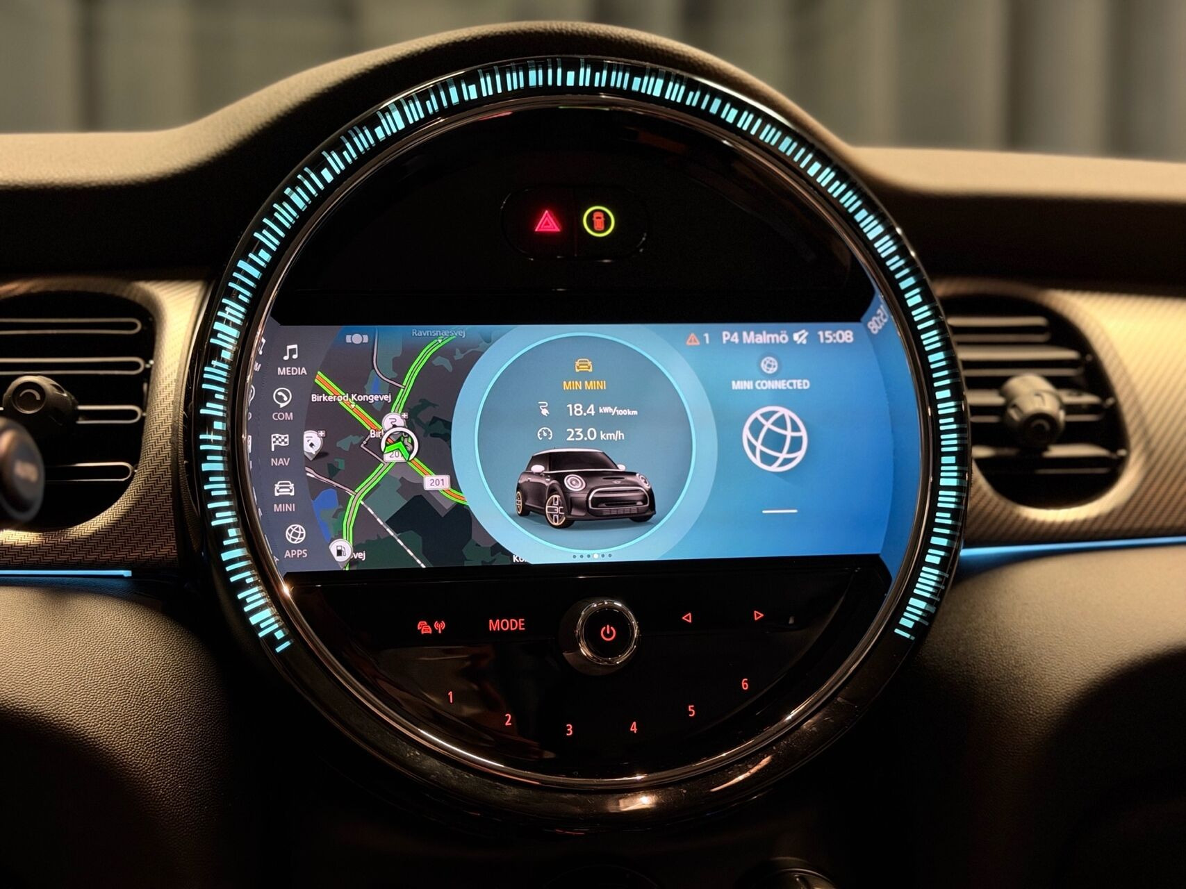 Hvid Mini Cooper fra 2023