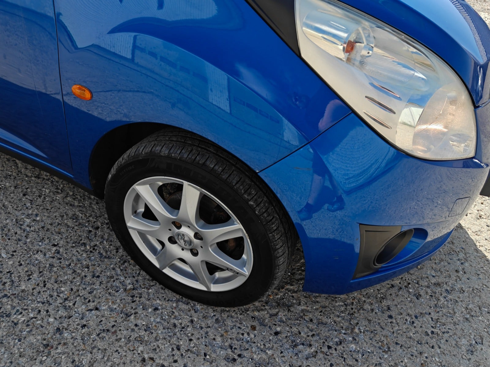 Gul Chevrolet Spark fra 2010