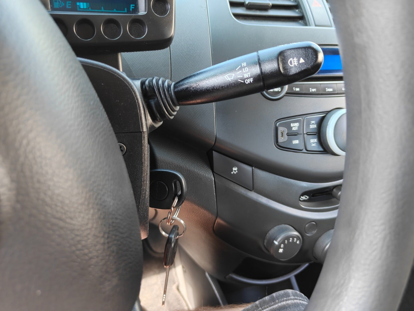 Gul Chevrolet Spark fra 2010