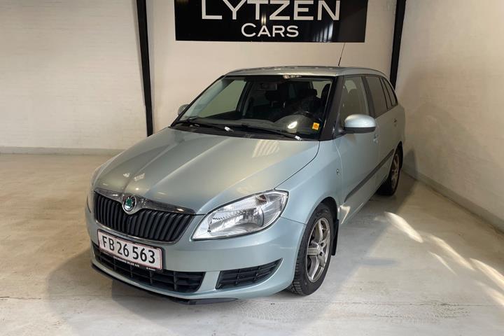 Grøn Skoda Fabia fra 2011