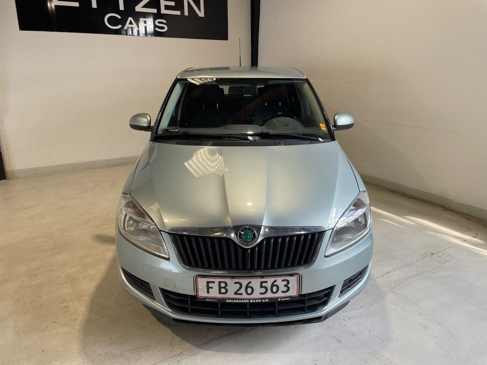 Grøn Skoda Fabia fra 2011