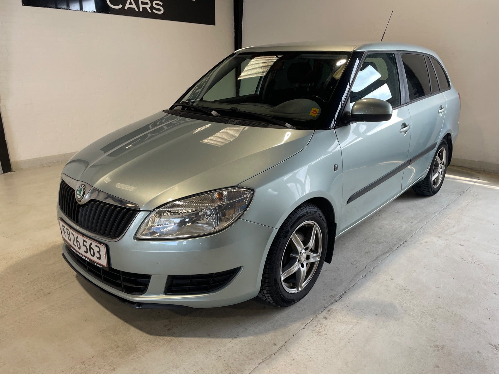 Grøn Skoda Fabia fra 2011