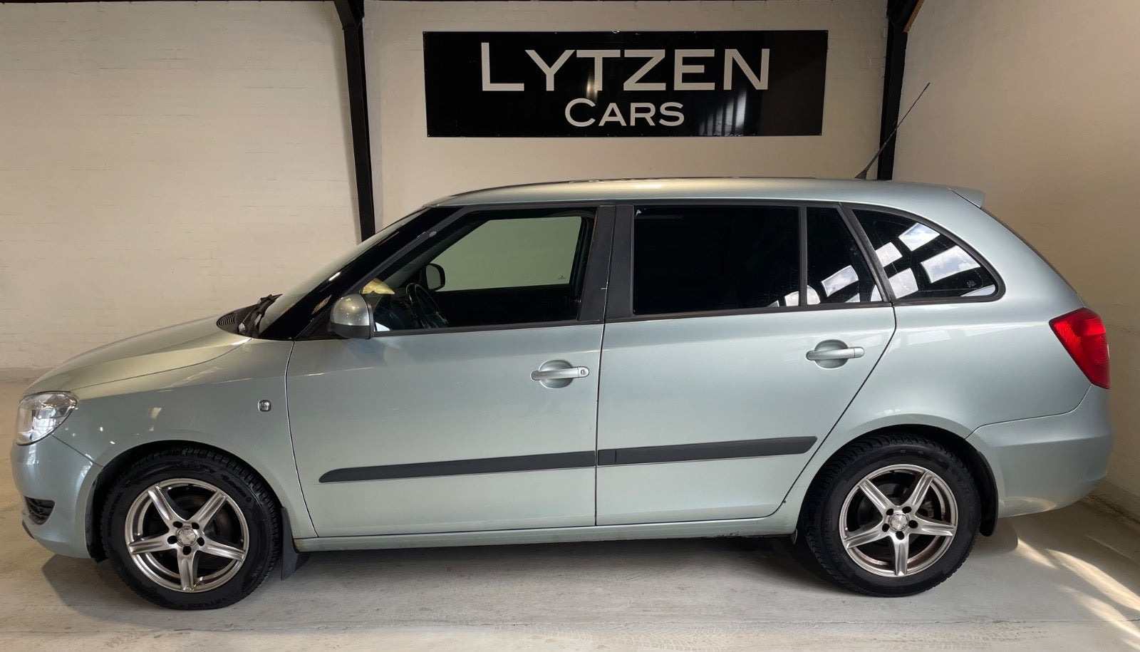 Grøn Skoda Fabia fra 2011