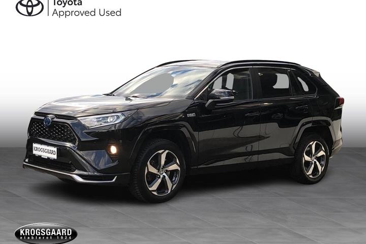 Sort Toyota RAV4 fra 2021 set udefra