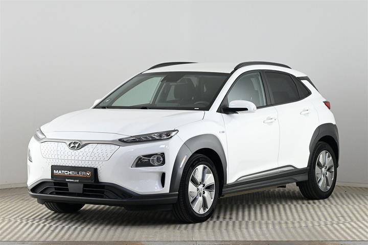 Hvid Hyundai Kona fra 2021