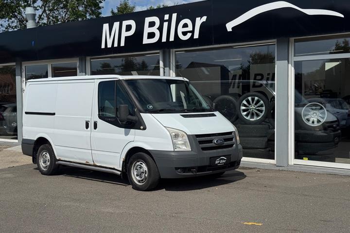 Hvid Ford Transit 280S Van fra 2011 set udefra