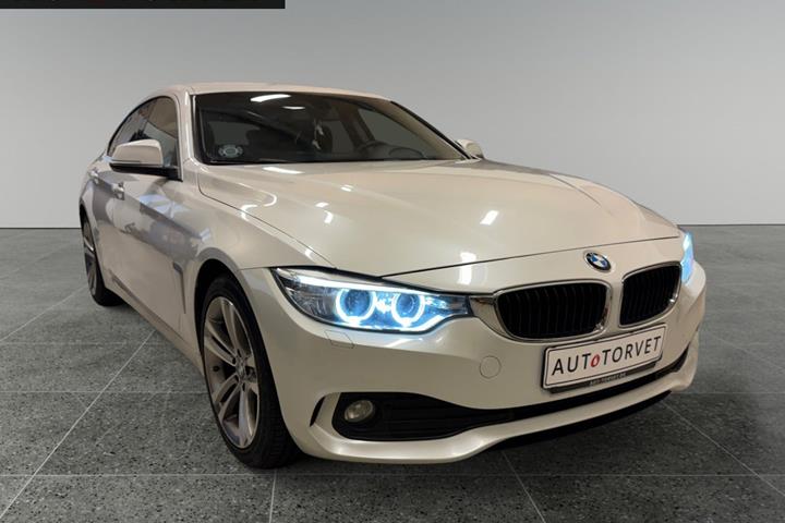 Hvid BMW 420d fra 2017