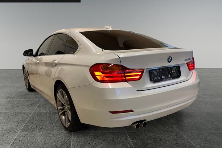 Hvid BMW 420d fra 2017