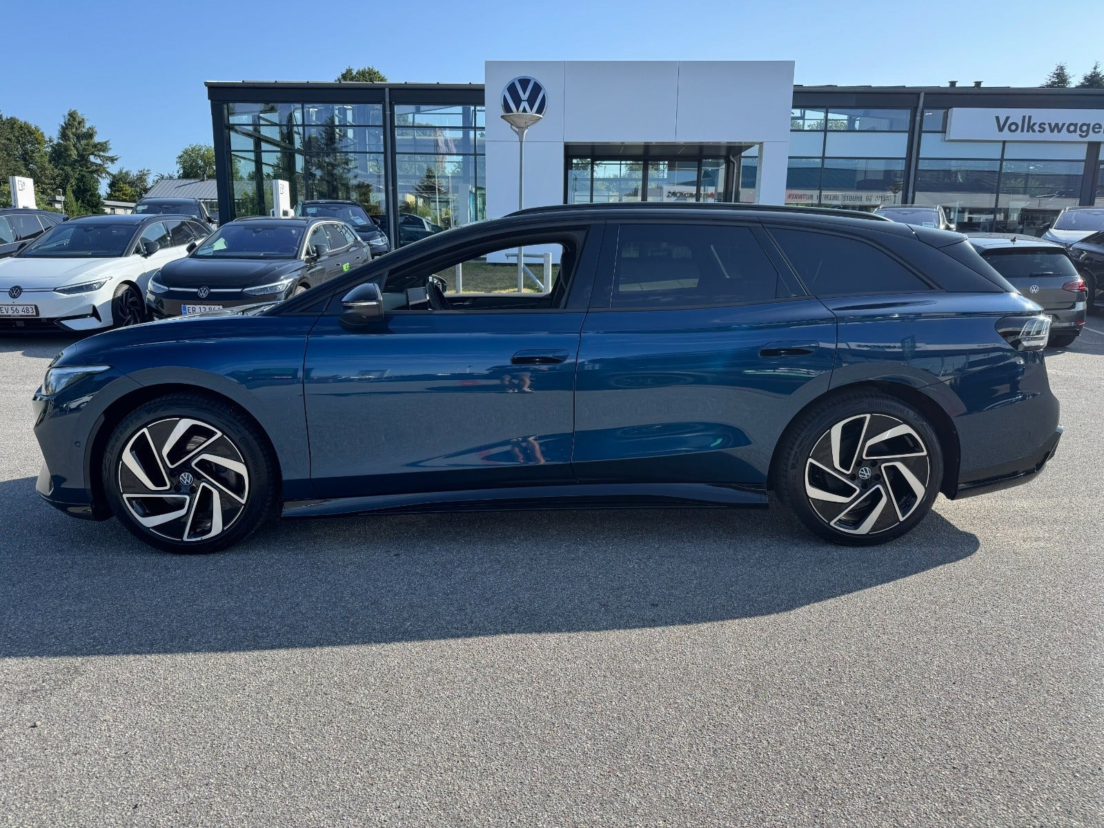 Blå VW ID.7 fra 2025