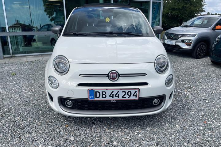 Hvid Fiat 500C fra 2021