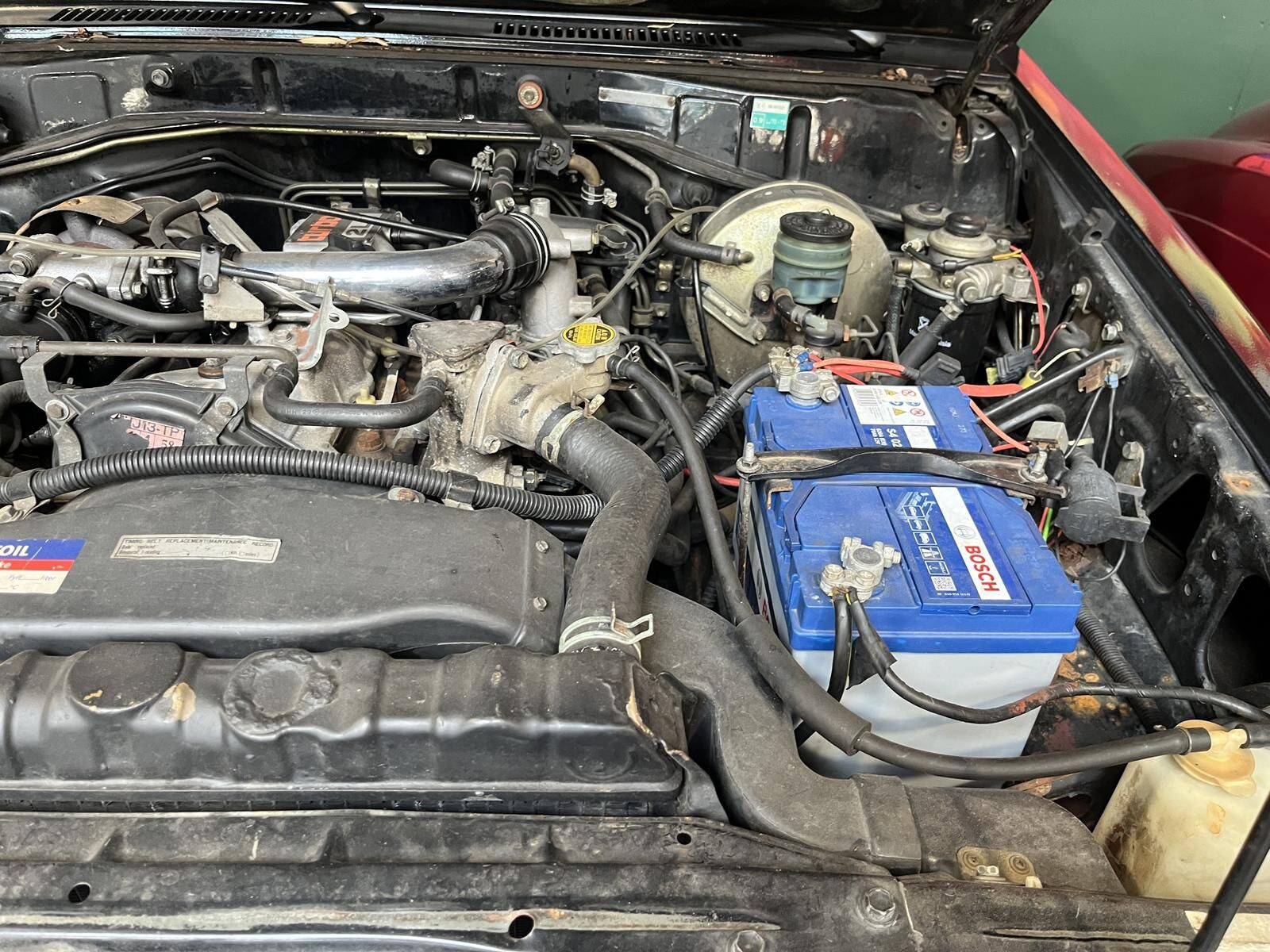Sort Toyota Landcruiser fra 1986