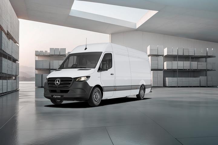 Hvid Mercedes eSprinter fra 2026