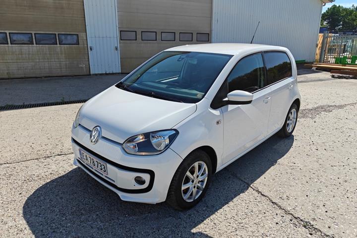 Gul VW UP! fra 2013