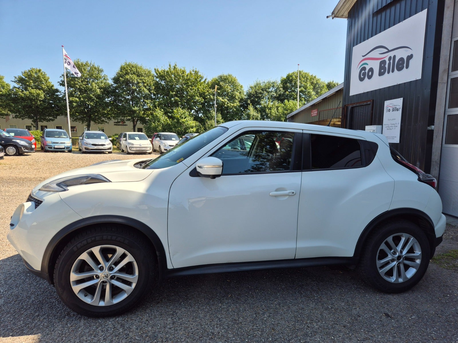 Grøn Nissan Juke fra 2011