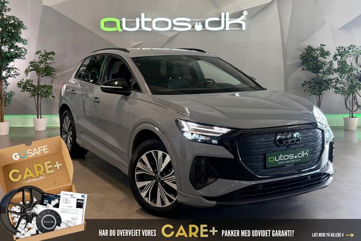 Grå Audi Q4 e-tron fra 2023