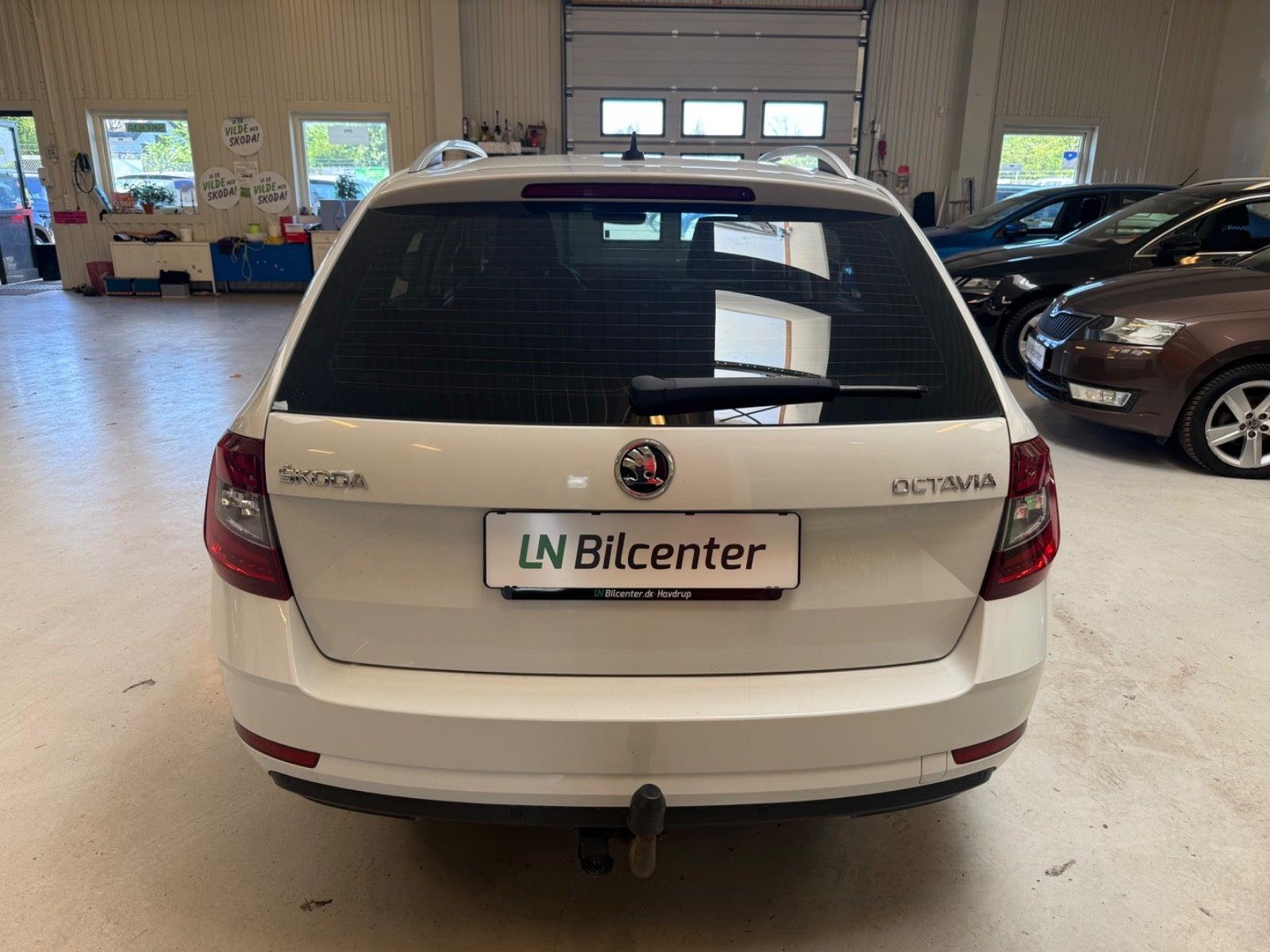 Hvid Skoda Octavia fra 2018