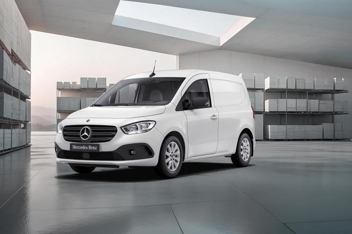Hvid Mercedes Citan fra 2026 set udefra