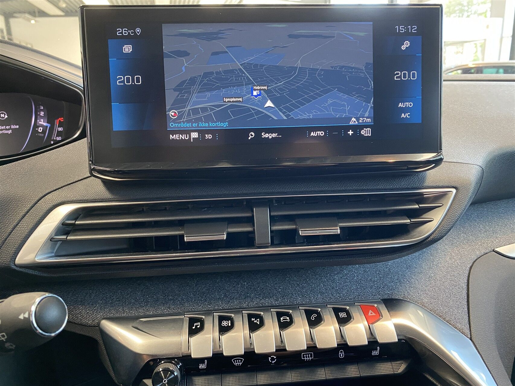 Rød Peugeot 3008 fra 2021