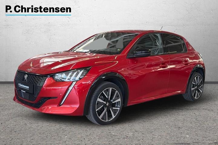 Rød Peugeot 208 fra 2020