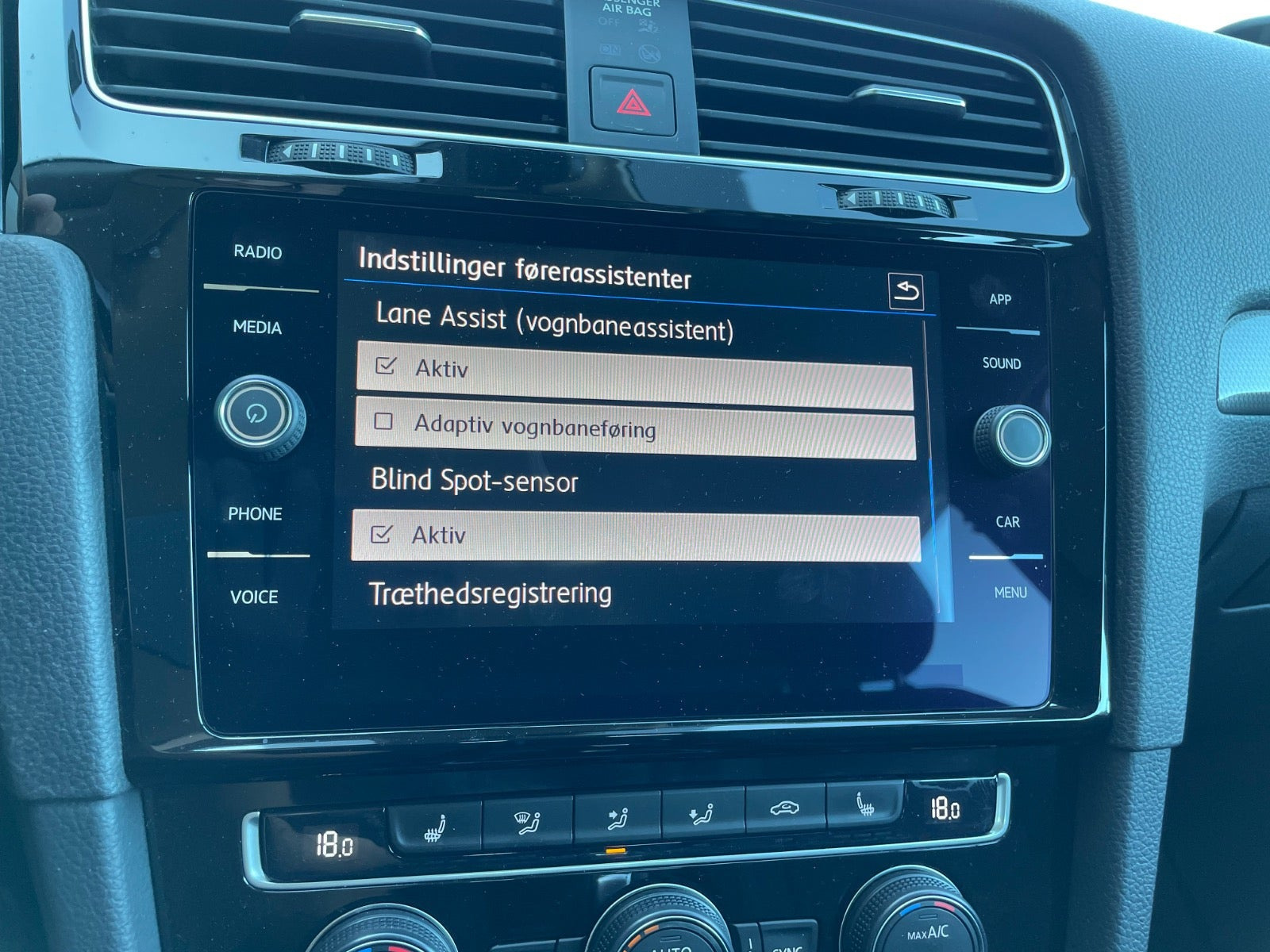 Sort VW Golf VII fra 2019
