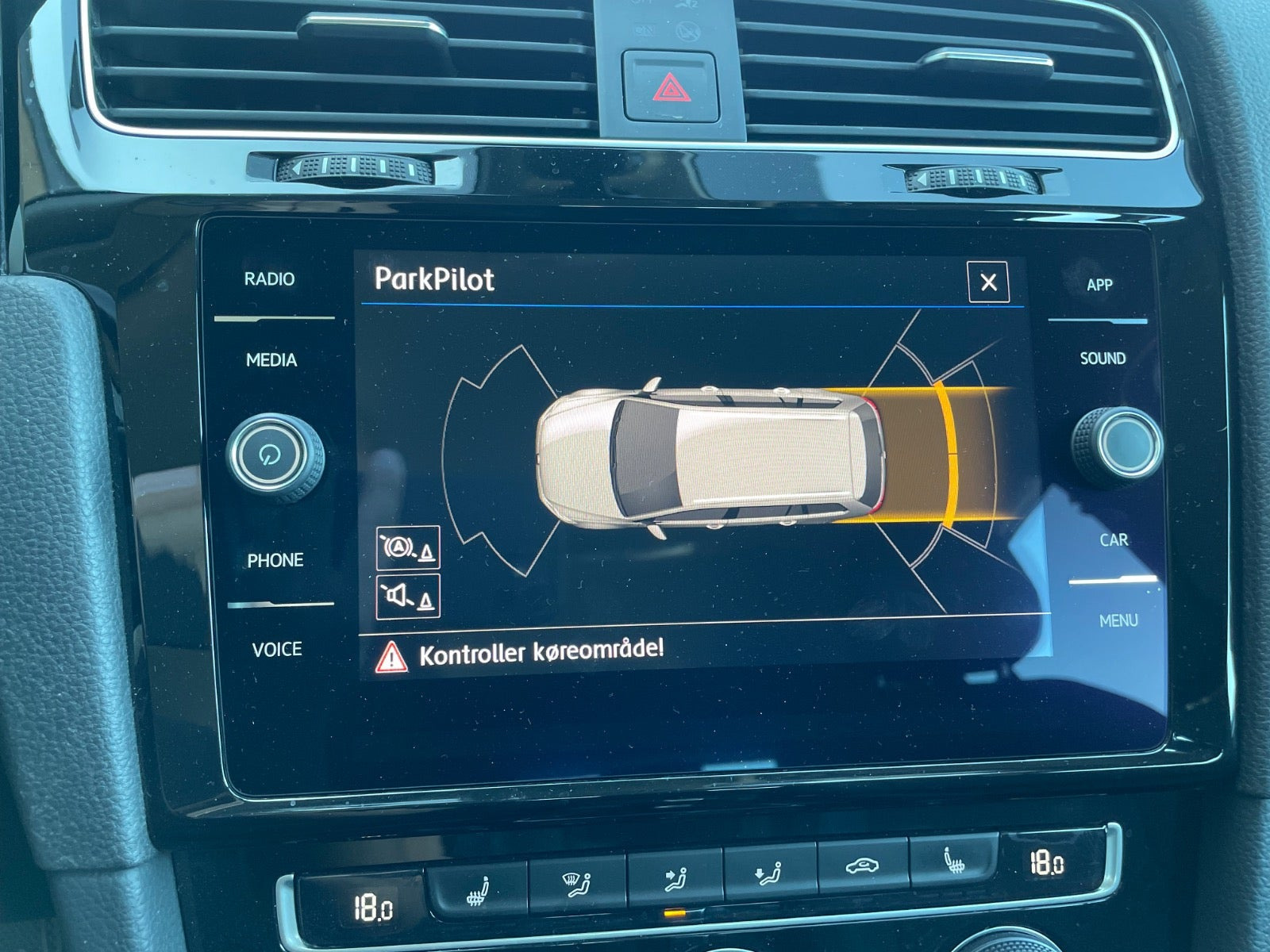 Sort VW Golf VII fra 2019