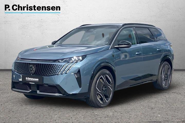 Blå Peugeot e-5008 fra 2024