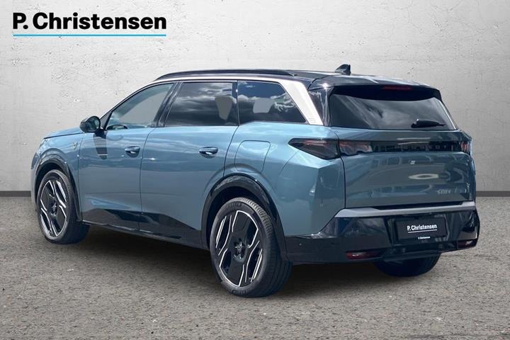 Blå Peugeot e-5008 fra 2024