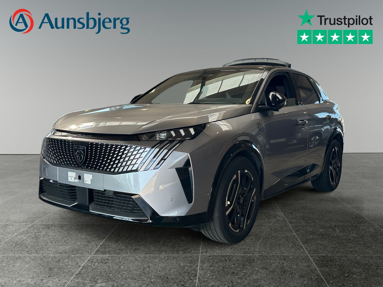 Grå Peugeot e-3008 fra 2026