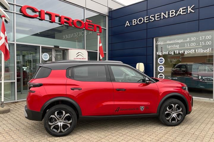 Rød Citroën e-C3 Aircross fra 2026