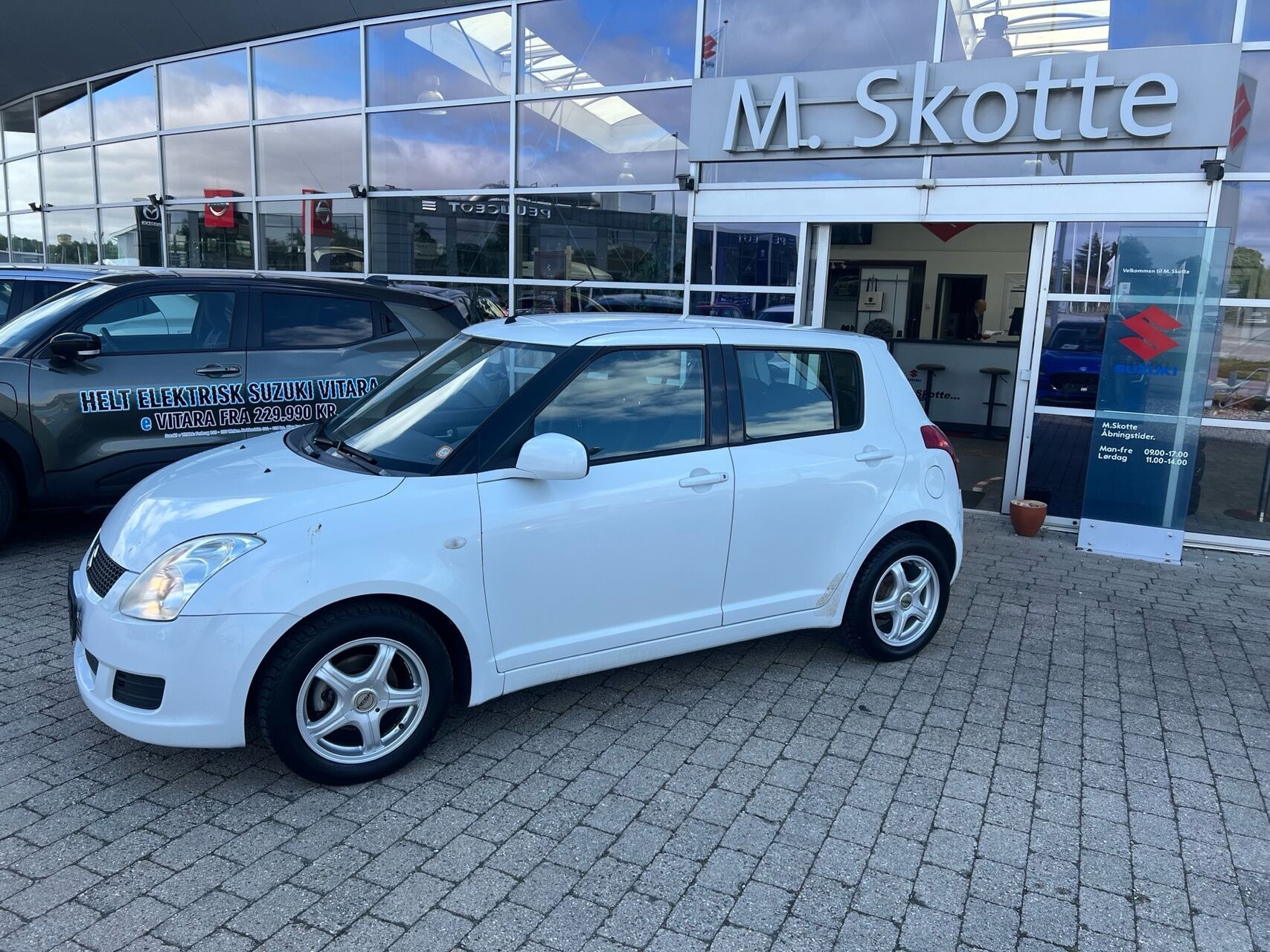 Hvid Suzuki Swift fra 2009
