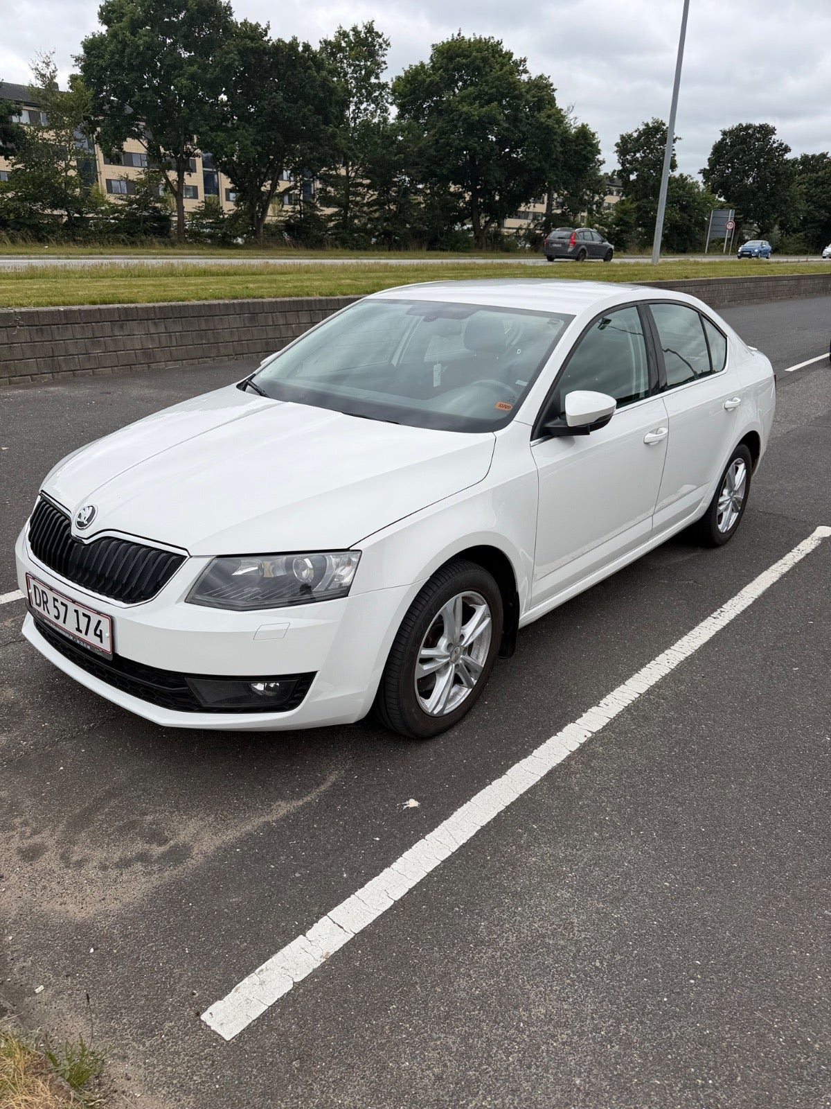 Hvid Skoda Octavia fra 2013