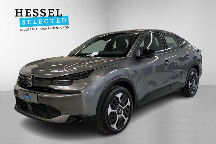 Grå Citroën ë-C4 X fra 2025 set udefra