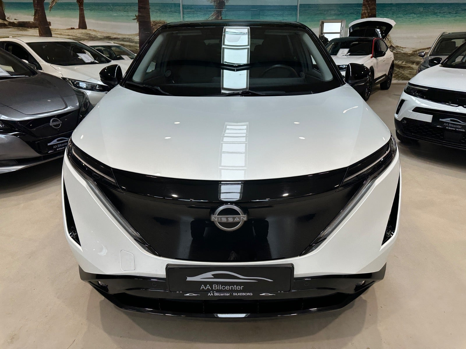 Hvid Nissan Ariya fra 2024