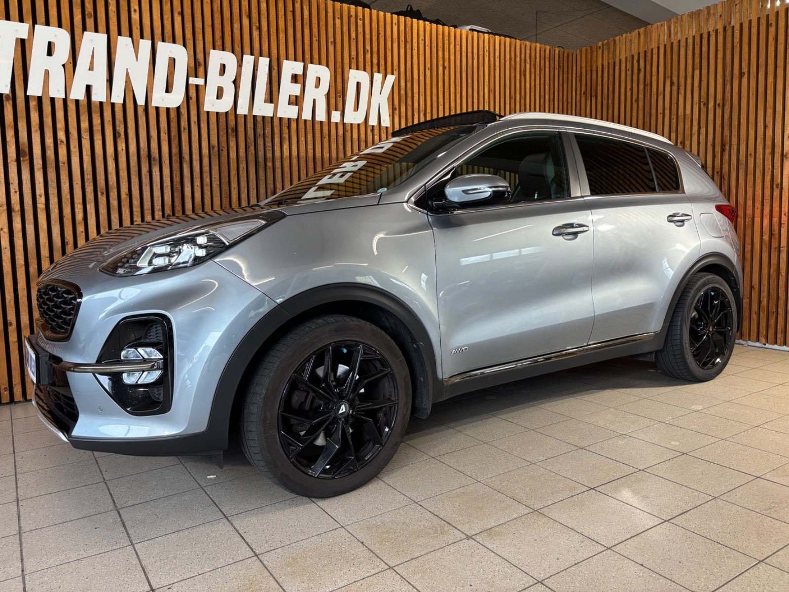 Blå Kia Sportage fra 2019