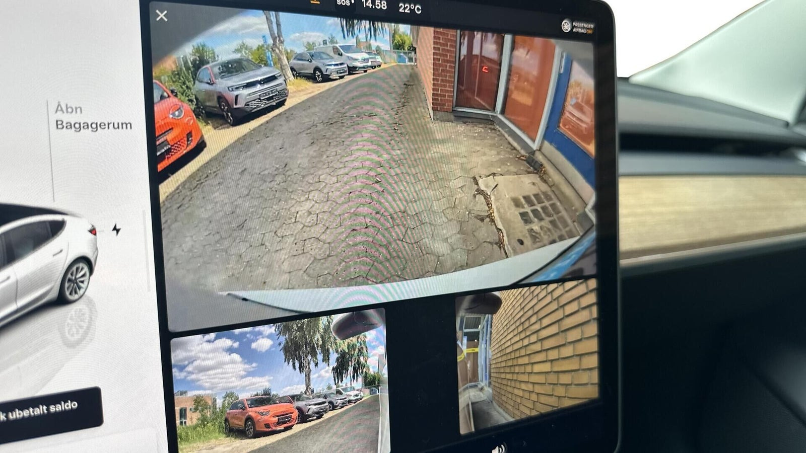 Hvid Tesla Model 3 fra 2022