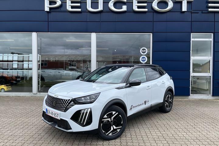 Hvid Peugeot e-2008 fra 2026