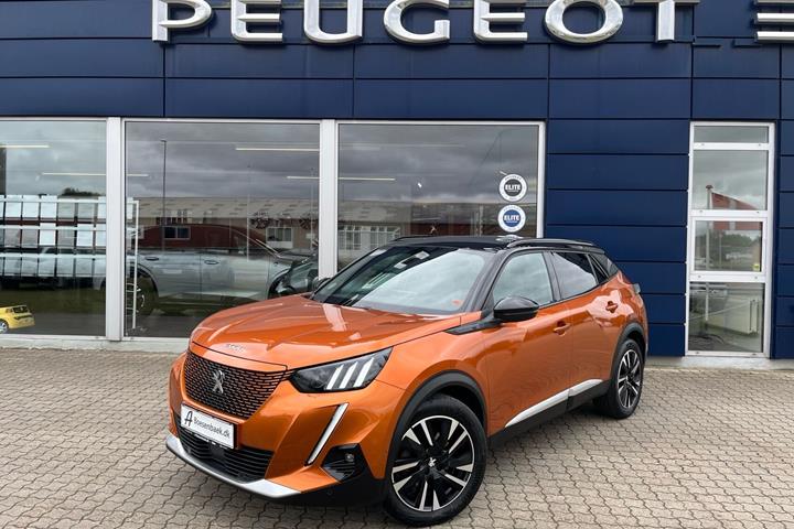 Orange Peugeot e-2008 fra 2020