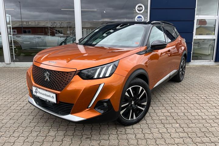 Orange Peugeot e-2008 fra 2020