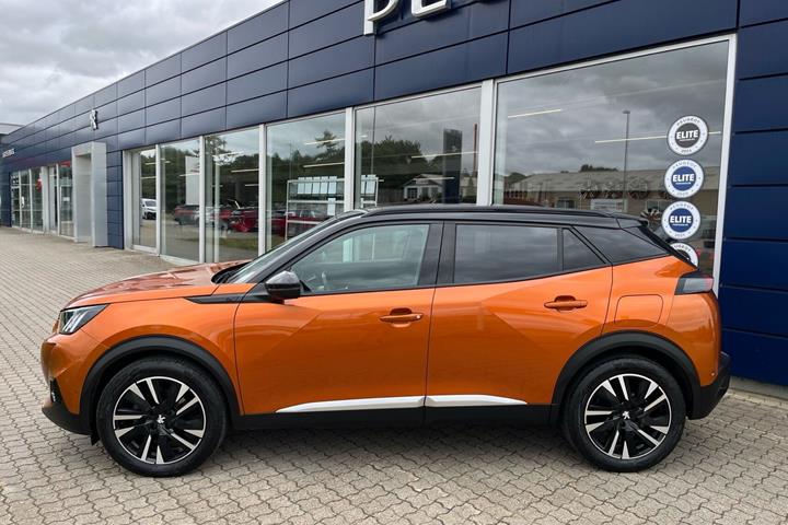 Orange Peugeot e-2008 fra 2020