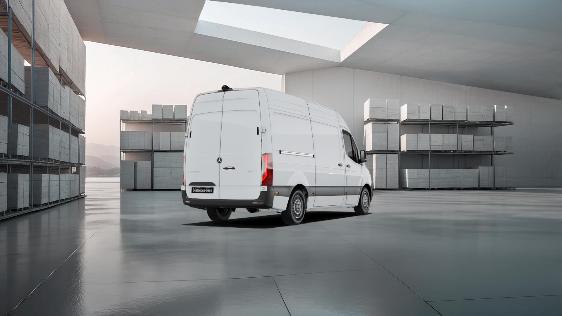 Hvid Mercedes Sprinter fra 2026