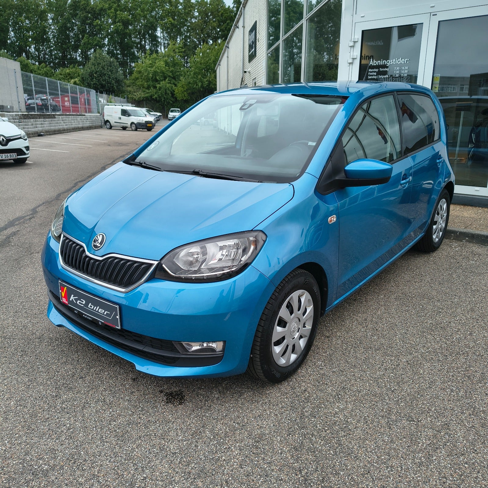 Blå Skoda Citigo fra 2018