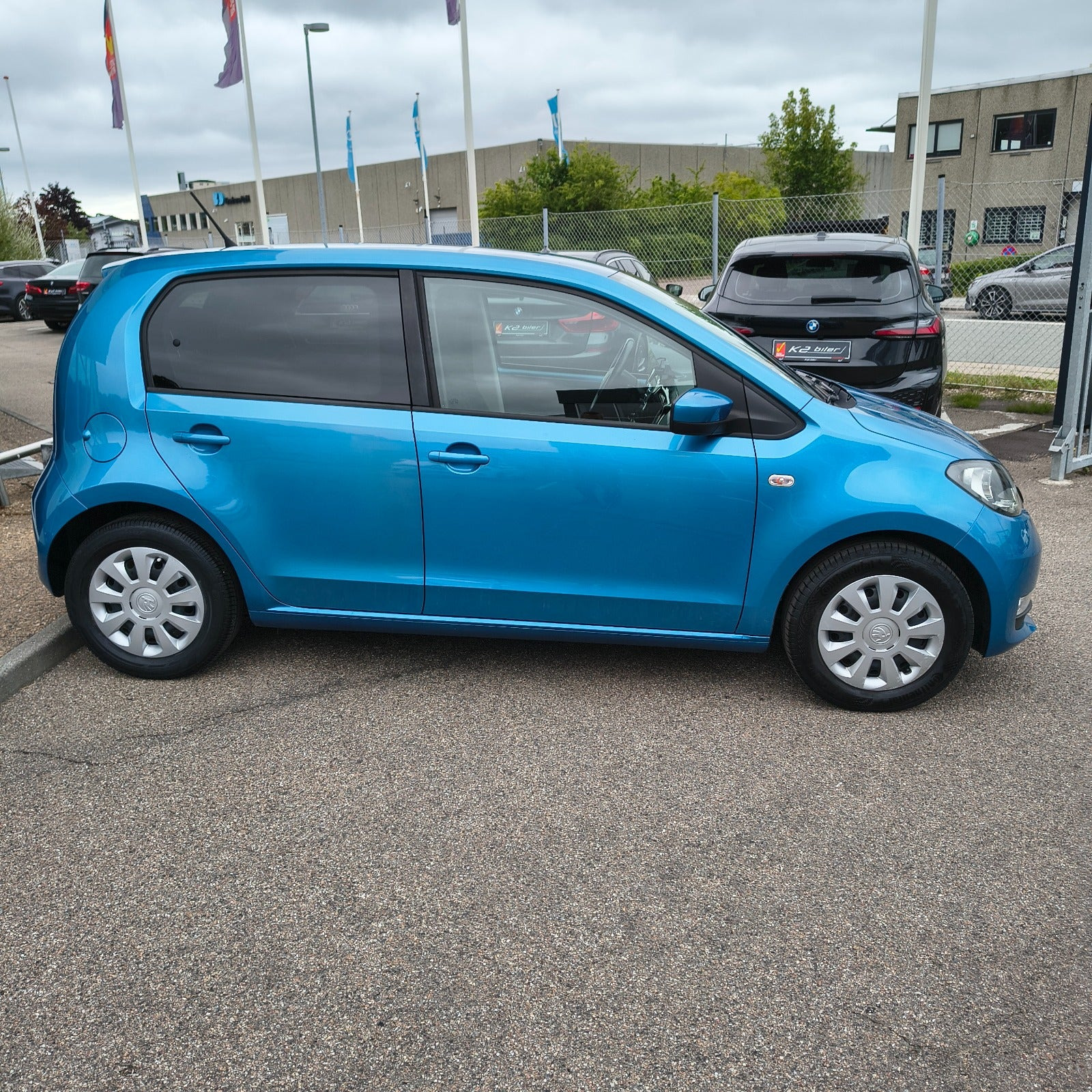 Blå Skoda Citigo fra 2018