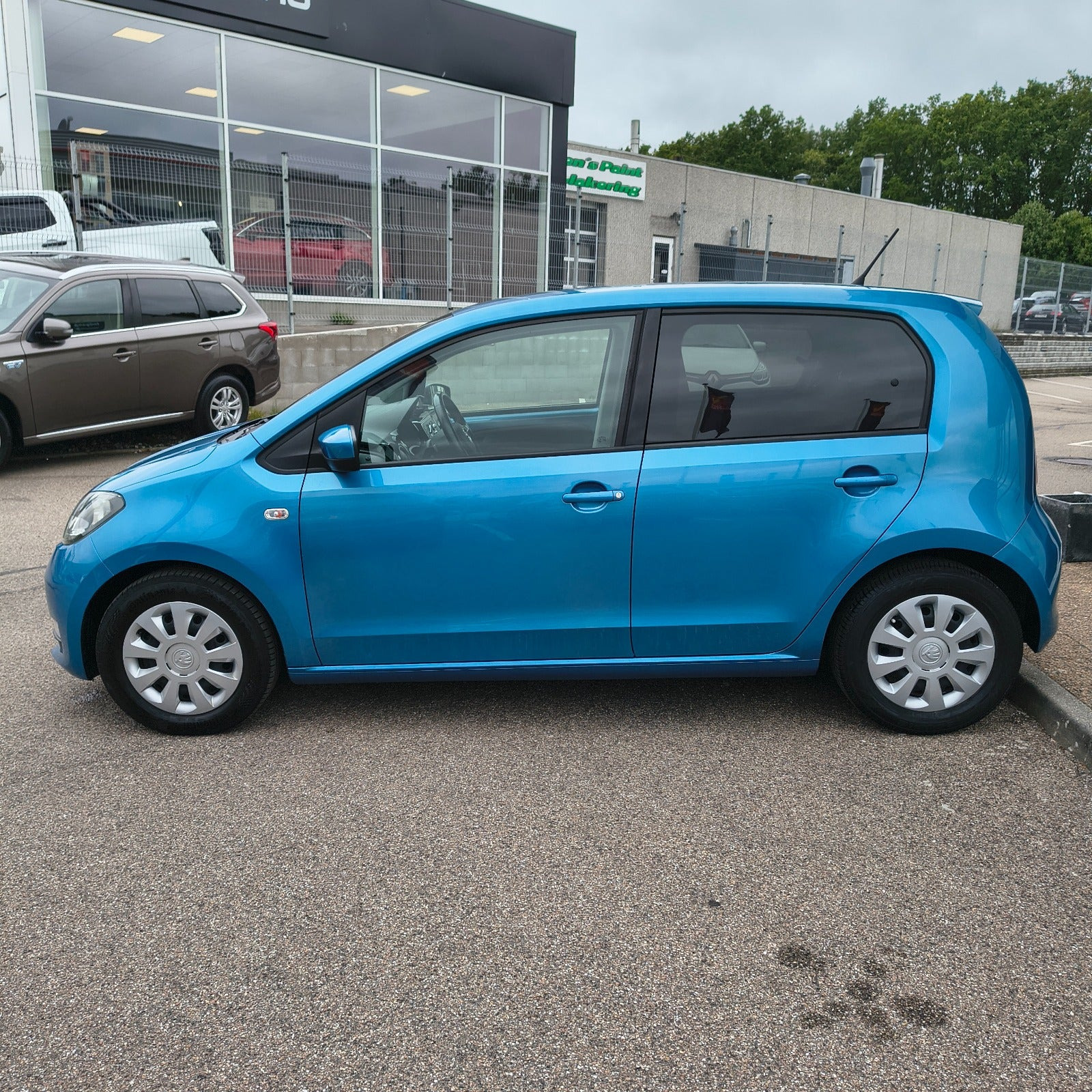 Blå Skoda Citigo fra 2018